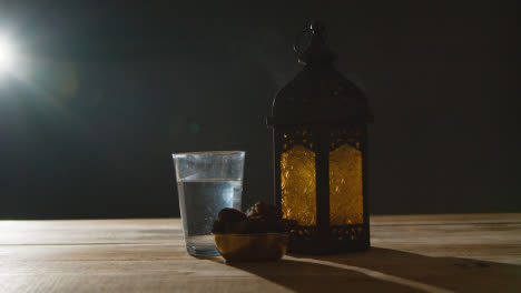 Tracking-Shot-of-Smoke-Pouring-Out-of-Lantern-During-Ramadan-Celebrations